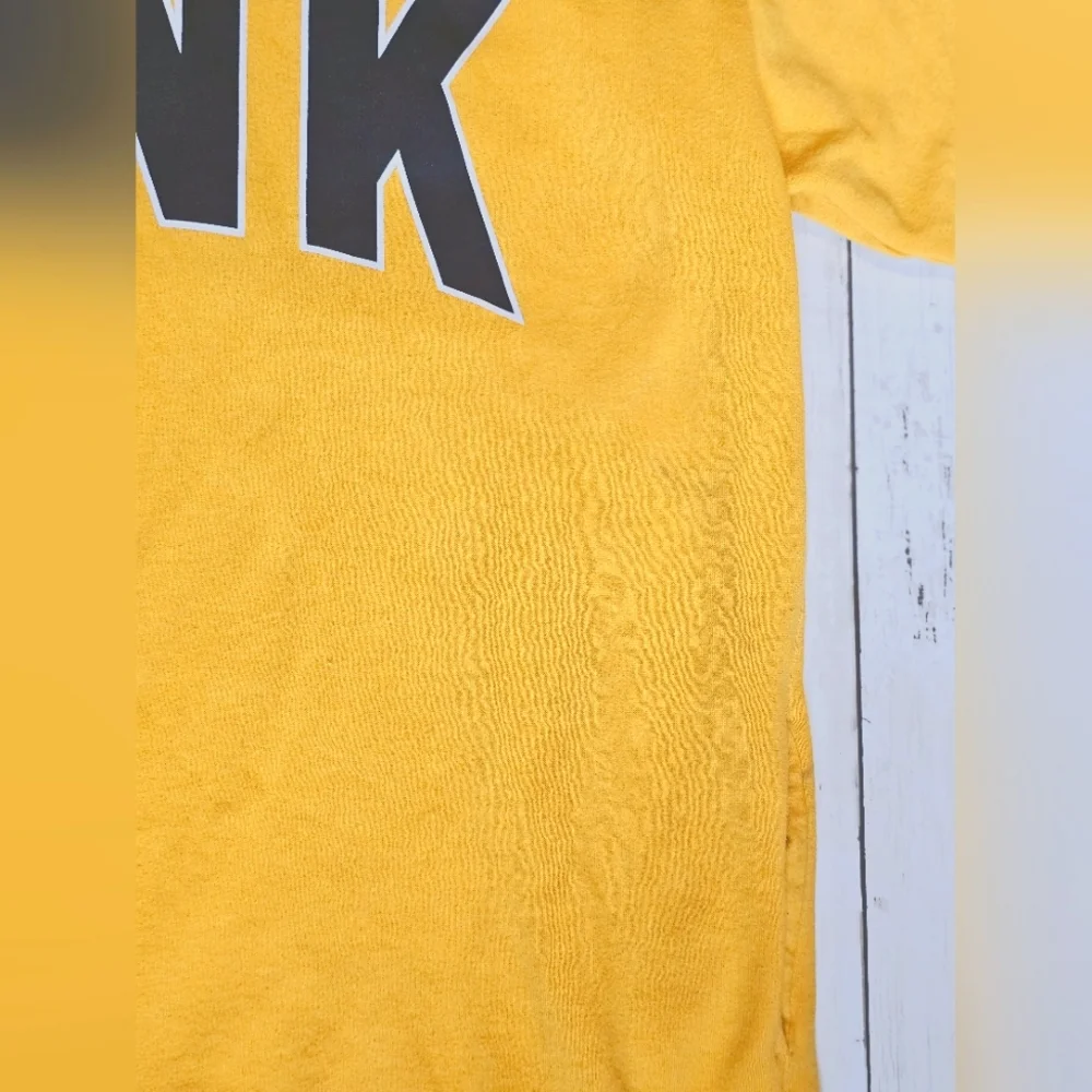 Victoria's Secret PINK Yellow & Black Pullover Cowl Neck Drawstrings w/pockets - Picture 6 of 7